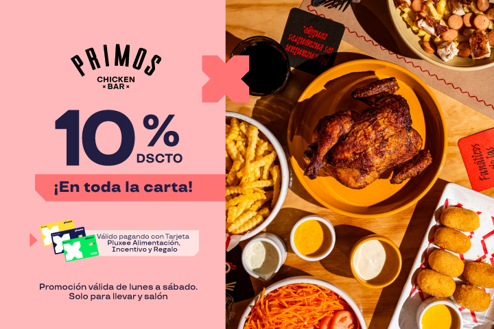 10% DE DESCUENTO EN TODA LA CARTA. 